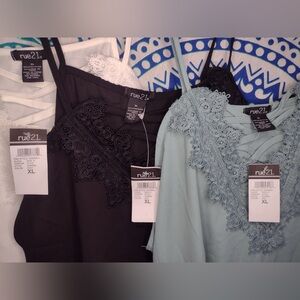 NWT Rue 21 Cami Tank Top Bundle XL 3-Pack Gift Set